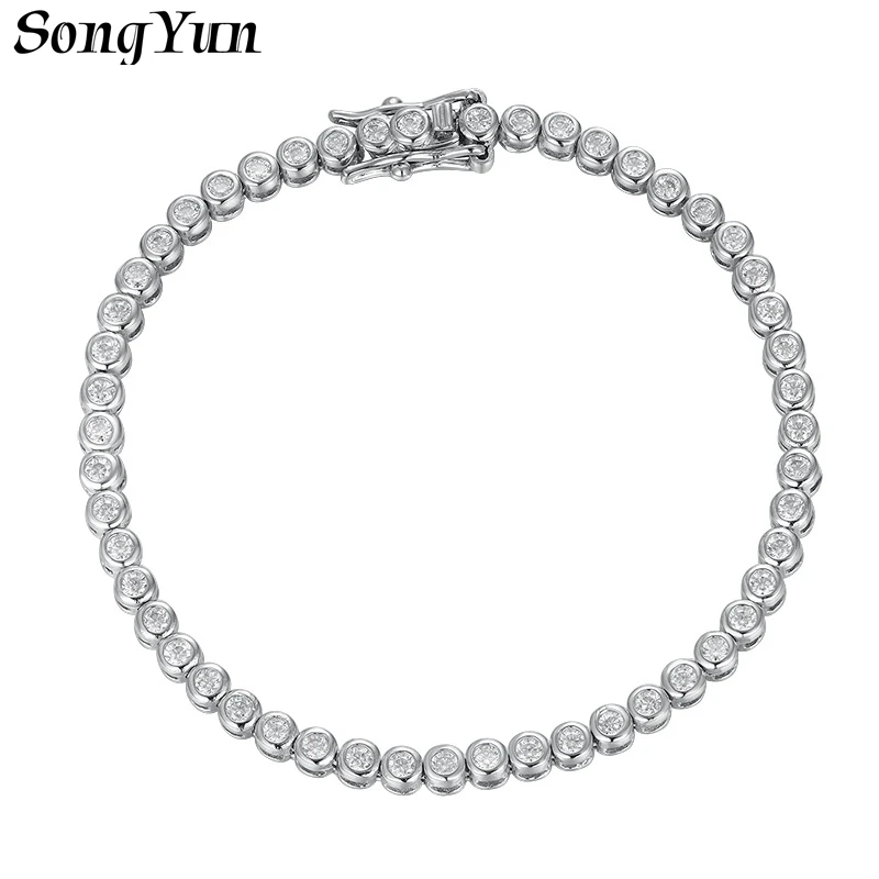 SONGYUN Luxury Jewelry 925 Sterling Silver Bracelet Moissanite Diamond Chain Tennis Bracelets Charm 18K Gold Plated Bangle Women
SONGYUN Luxury Jewelry 925 Sterling Silver Bracelet Moissanite Diamond Chain Tennis Bracelets Charm 18K Gold Plated Bangle Women