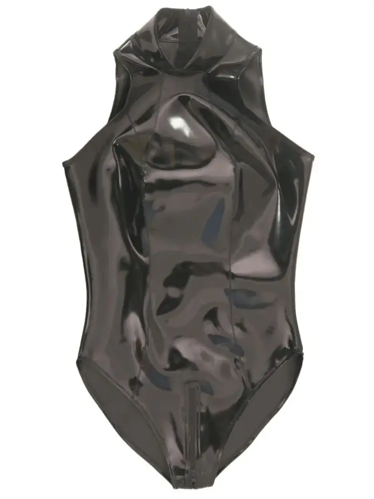 XS-4XL Double Sided PU Swimsuit Sleeveless Wet Look PVC Catsuit Zipper Open Crotch Bodysuit Tights Hot Sexy Body Teddies Leotard
XS-4XL Double Sided PU Swimsuit Sleeveless Wet Look PVC Catsuit Zipper Open Crotch Bodysuit Tights Hot Sexy Body Teddies Leotard