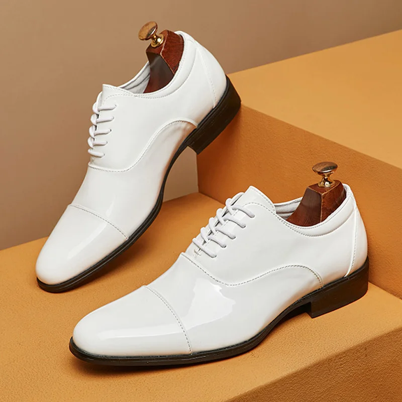 New Business Leather Shoes for Men Autumn Luxury Comfortable Flats Black White Office Career Casual Shoe Non Slip Zapatos Hombre
New Business Leather Shoes for Men Autumn Luxury Comfortable Flats Black White Office Career Casual Shoe Non Slip Zapatos Hombre