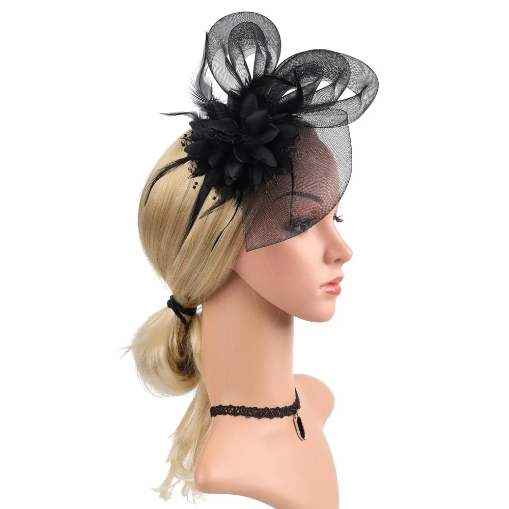 Formal Dress Small Top Hat Headband Luxury British Retro Fascinator Headdress with Ear Clip Clear Beads
Formal Dress Small Top Hat Headband Luxury British Retro Fascinator Headdress with Ear Clip Clear Beads