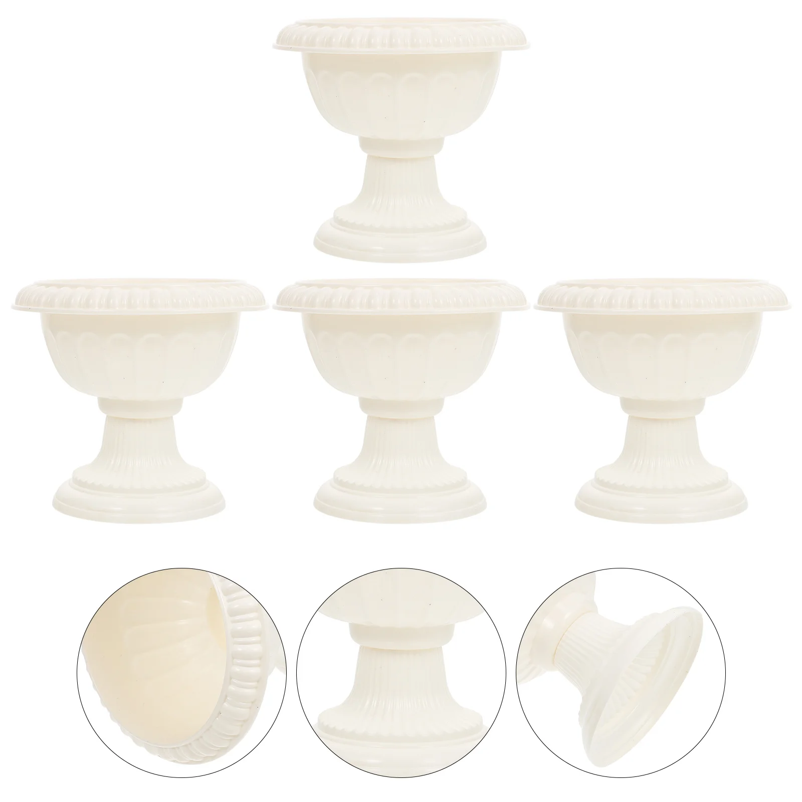 4Pcs Grecian Flower Pots Plastic Gardening Planters European Style Home Office Garden Balcony Decoration Wedding Party Supplies
4Pcs Grecian Flower Pots Plastic Gardening Planters European Style Home Office Garden Balcony Decoration Wedding Party Supplies