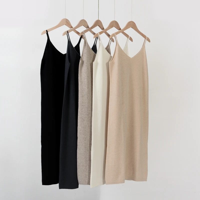 Women 100% Cashmere Vest Dress Autumn Winter Basic Sleeveless Dress All Season Cashmere Knitwear Dress Office Lady Grace Dress
Women 100% Cashmere Vest Dress Autumn Winter Basic Sleeveless Dress All Season Cashmere Knitwear Dress Office Lady Grace Dress