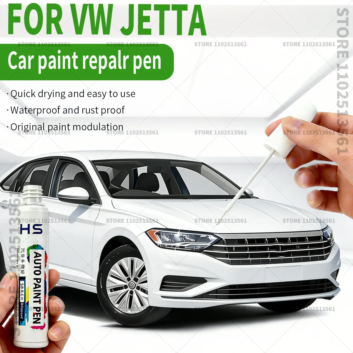 For Volkswagen Jetta Car Paint Repair Pen Restores Original Factory Paint Finish oryx white deep black orange silver ray red
For Volkswagen Jetta Car Paint Repair Pen Restores Original Factory Paint Finish oryx white deep black orange silver ray red