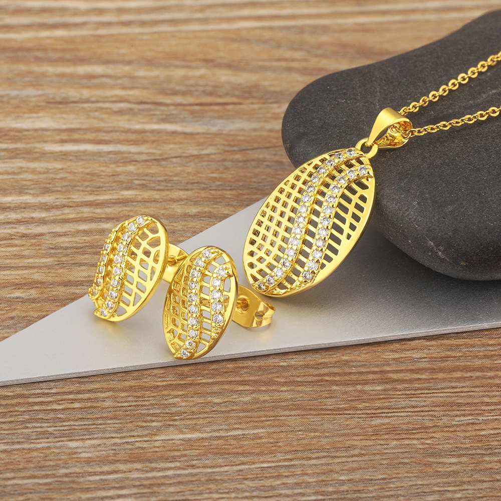 Nidin Light Luxury Ins Fashion Geometric Shape Necklace Earrings Jewelry Set For Women Anniversary Wedding Accessories Gift
Nidin Light Luxury Ins Fashion Geometric Shape Necklace Earrings Jewelry Set For Women Anniversary Wedding Accessories Gift