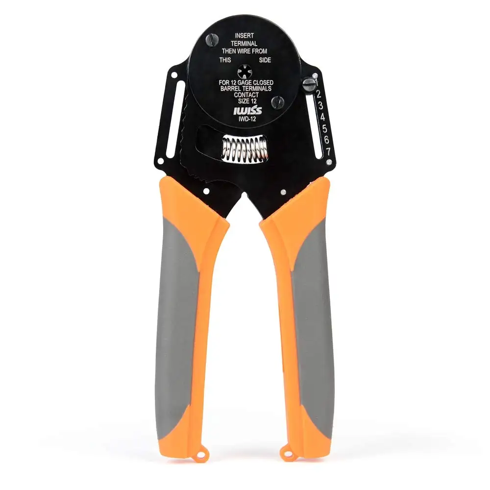 IWD-12/16/20 German Style Dechi Connector Mini Crimping Pliers Machined Terminal Male and Female Pin Crimper Tool
IWD-12/16/20 German Style Dechi Connector Mini Crimping Pliers Machined Terminal Male and Female Pin Crimper Tool