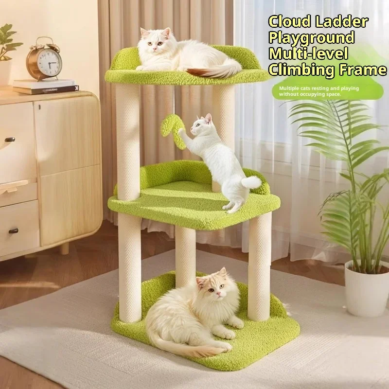 Top New Space-Saving Cat Tree Tower with Cat Bed, Jump Platform & Observation Deck, All-in-One Climbing Toy for Indoor Cats
Top New Space-Saving Cat Tree Tower with Cat Bed, Jump Platform & Observation Deck, All-in-One Climbing Toy for Indoor Cats