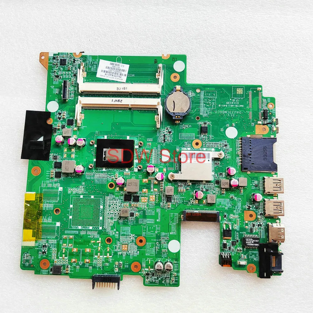 DAU33CMB6C0 Laptop Motherboard For HP Pavilion 14-C 14-C001TU 14-C025US 14-C030US 14-C050NR Mainboard WITH NM70 CEL847 UMA
DAU33CMB6C0 Laptop Motherboard For HP Pavilion 14-C 14-C001TU 14-C025US 14-C030US 14-C050NR Mainboard WITH NM70 CEL847 UMA