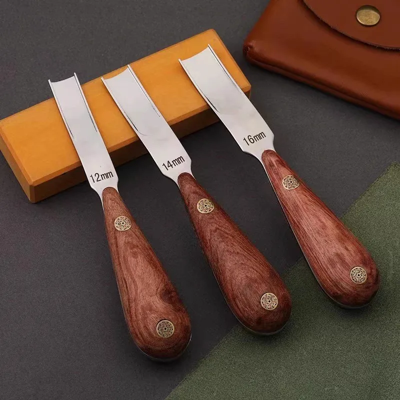 4-16mm Multi-Depth Leather Beveler - HSS Skiving And Grooving Tool For Pro Leathercraft , Edge Thinning Knife
4-16mm Multi-Depth Leather Beveler - HSS Skiving And Grooving Tool For Pro Leathercraft , Edge Thinning Knife