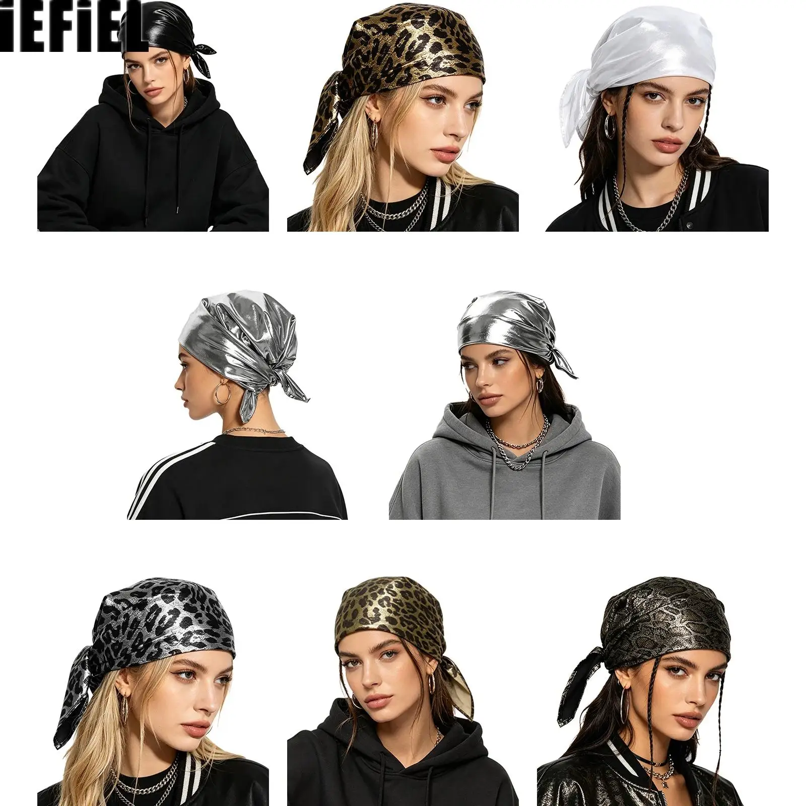 Metallic Shiny Square Headscarf American Retro 90s Hip-hop Bandanas Turban Hat Head Wrap for Music Festivals Streetwear
Metallic Shiny Square Headscarf American Retro 90s Hip-hop Bandanas Turban Hat Head Wrap for Music Festivals Streetwear