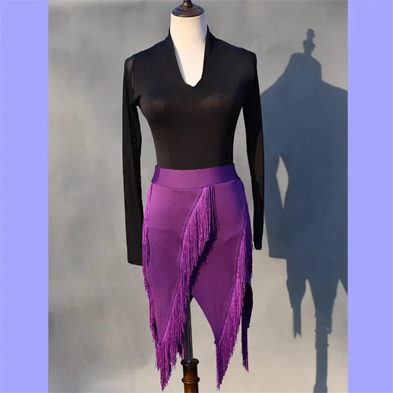 Latin Dance Skirt Lady Fringed Triangle Latin Dress Sexy Adult Wrap Skirt Spandex Latin Dance Dress Women's Black Practice Skirt
Latin Dance Skirt Lady Fringed Triangle Latin Dress Sexy Adult Wrap Skirt Spandex Latin Dance Dress Women's Black Practice Skirt