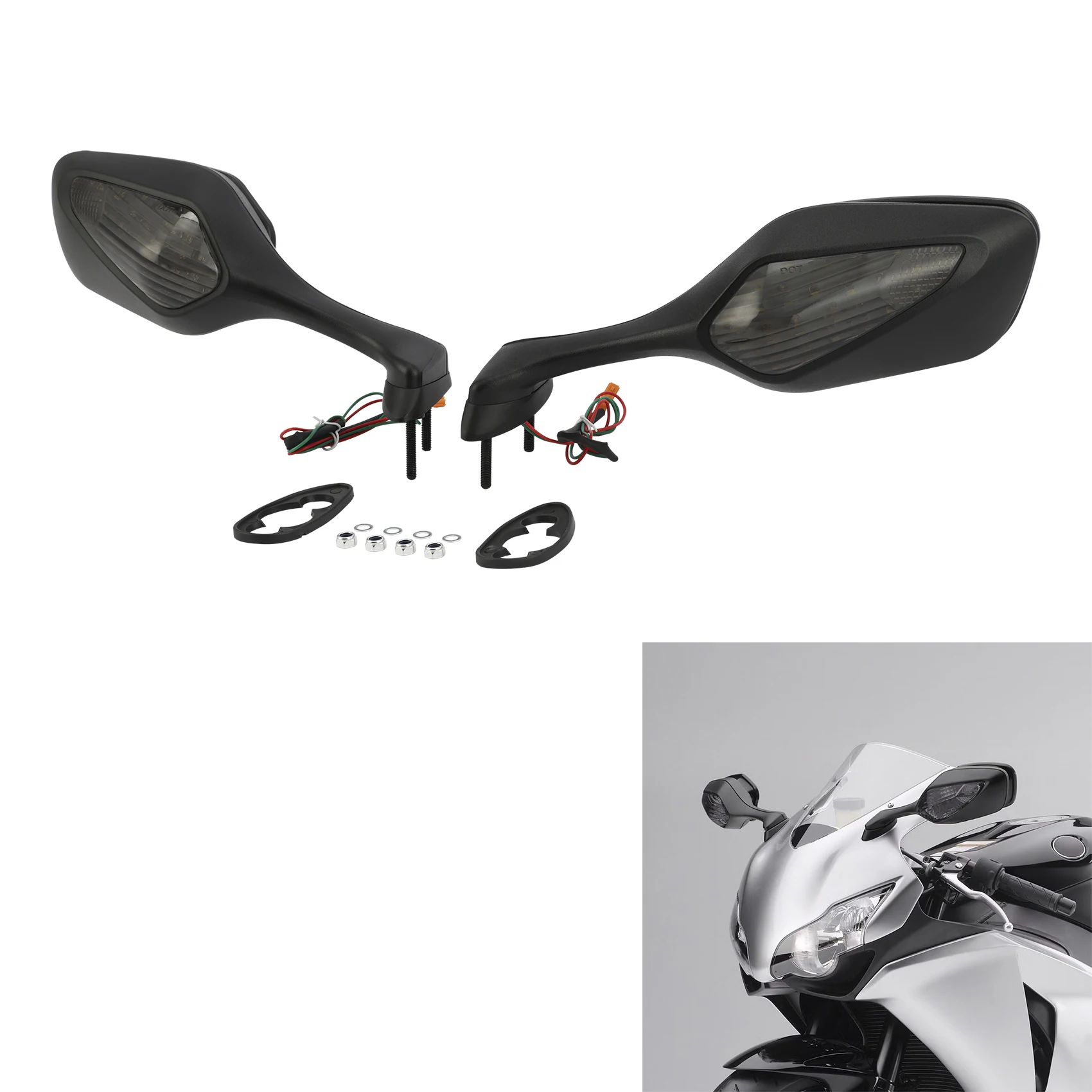 Motorcycle LED Rearview Mirrors Turn Signals For Honda CBR 1000 RR 1000RR CBR1000RR 2008-2016 2012 2009
Motorcycle LED Rearview Mirrors Turn Signals For Honda CBR 1000 RR 1000RR CBR1000RR 2008-2016 2012 2009