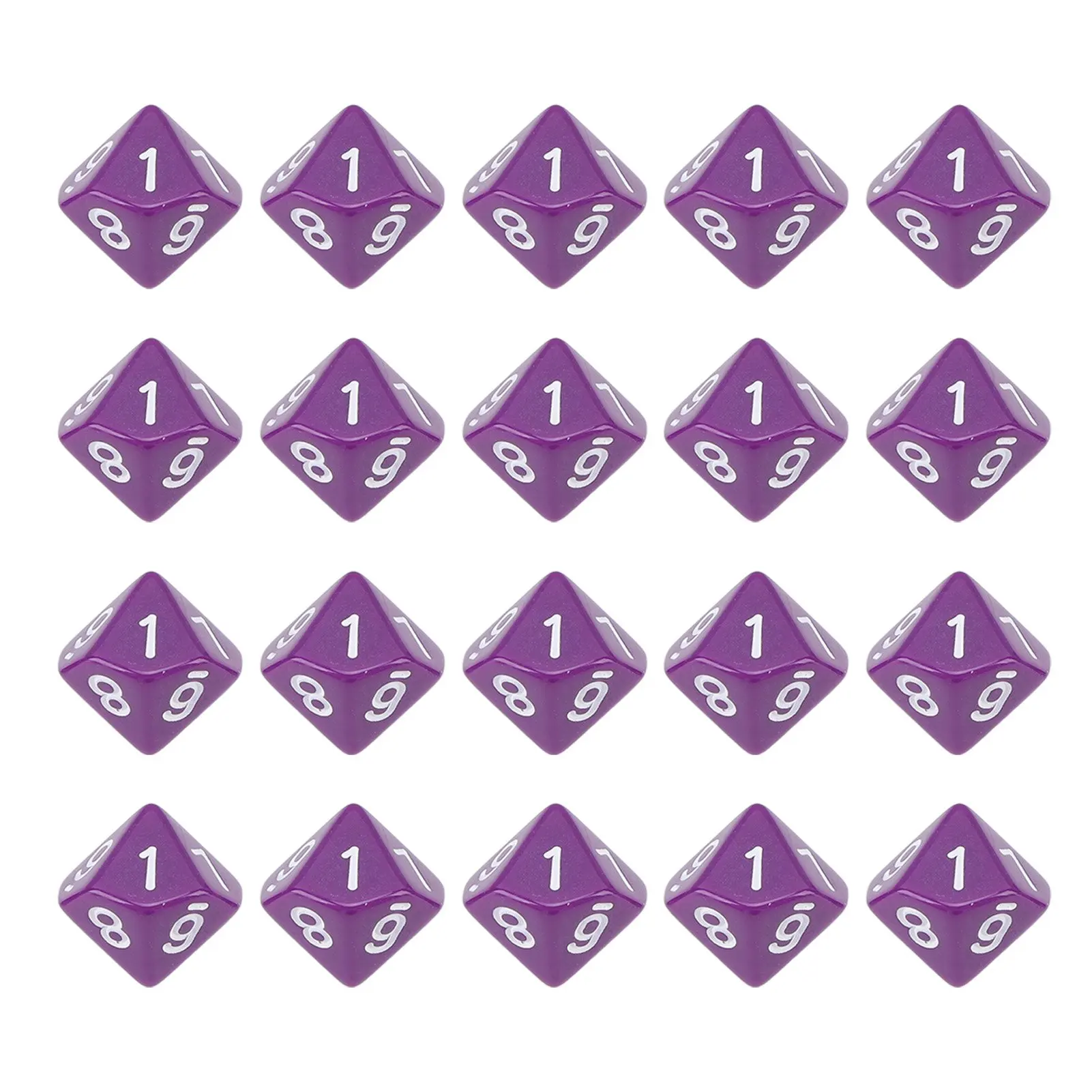 20Pcs Dice 10 Sided Plastic Number Dice Home Decoration Ornament Game Accessory for Party Purple
20Pcs Dice 10 Sided Plastic Number Dice Home Decoration Ornament Game Accessory for Party Purple