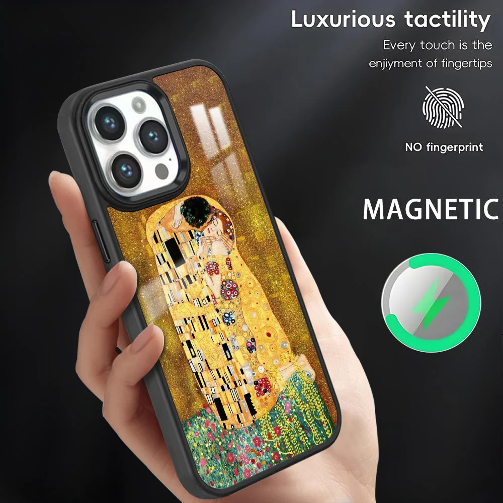 The G-Gustav K-Klimt Painting Phone Case For iPhone 16 15 14 13 12 11 Pro Max Plus Mini Magnetic Magsafe Wireless Charging Cover
The G-Gustav K-Klimt Painting Phone Case For iPhone 16 15 14 13 12 11 Pro Max Plus Mini Magnetic Magsafe Wireless Charging Cover