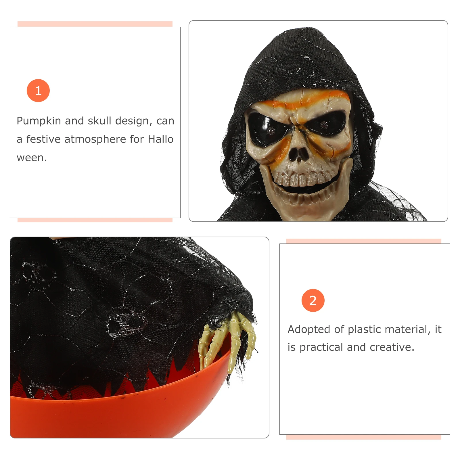 Halloween Dish Bowl Motion Activated Plastic Prank Serving Ghost Prop Fruit Storage Snack Container
Halloween Dish Bowl Motion Activated Plastic Prank Serving Ghost Prop Fruit Storage Snack Container