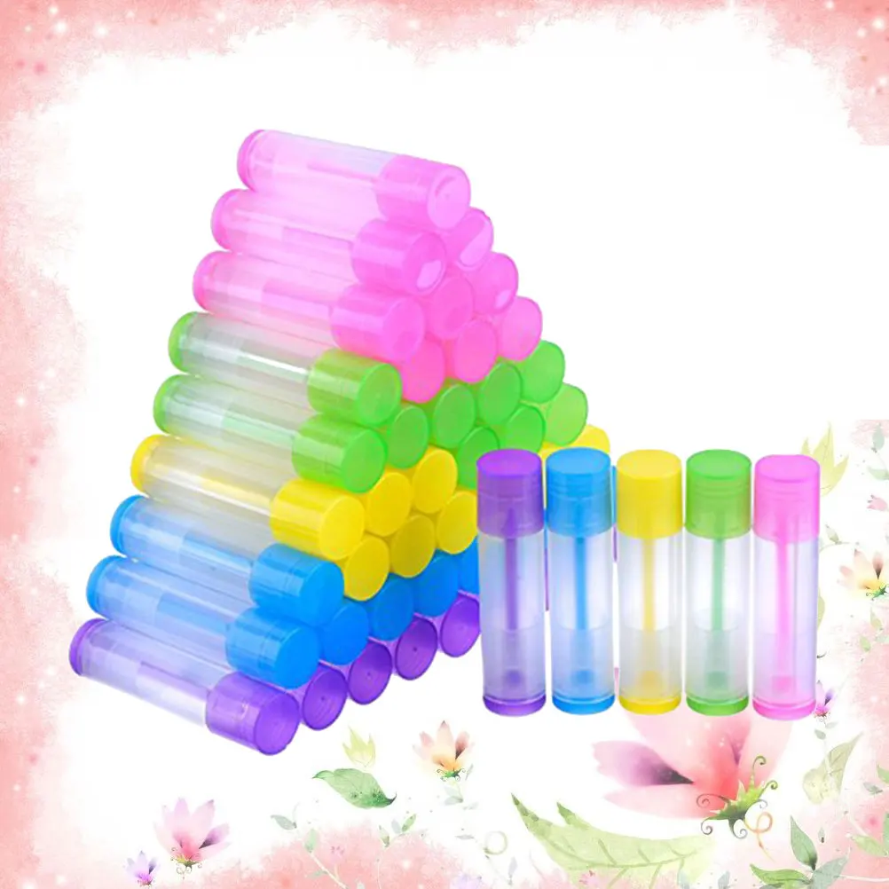 100 Pcs Lipstick Colored Tube Refillable Empty Gloss Tubes Nail Containers Travel DIY 
100 Pcs Lipstick Colored Tube Refillable Empty Gloss Tubes Nail Containers Travel DIY