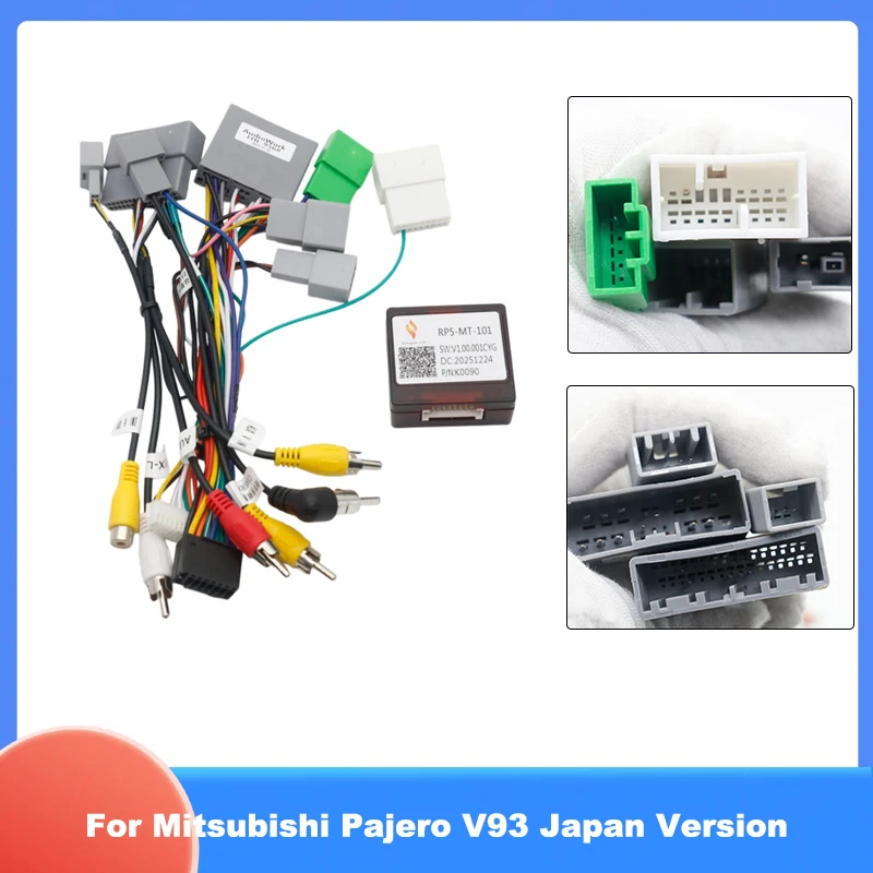 For Mitsubishi Pajero V93 Japan Version Car Radio Wiring Harness CANBUS Decoder Power Cable Adapter RP5-MT-101
For Mitsubishi Pajero V93 Japan Version Car Radio Wiring Harness CANBUS Decoder Power Cable Adapter RP5-MT-101
