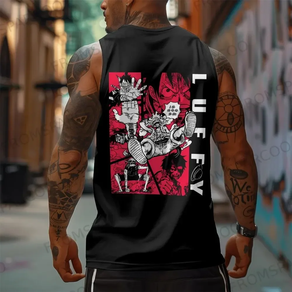 Цельный аниме Луффи, периферийный принт, майка из чистого хлопка, 2025 г., спортивная одежда для спортзала, повседневная мужская свободная летняя модная жилетка, топы
Цельный аниме Луффи, периферийный принт, майка из чистого хлопка, 2025 г., спортивная одежда для спортзала, повседневная мужская свободная летняя модная жилетка, топы