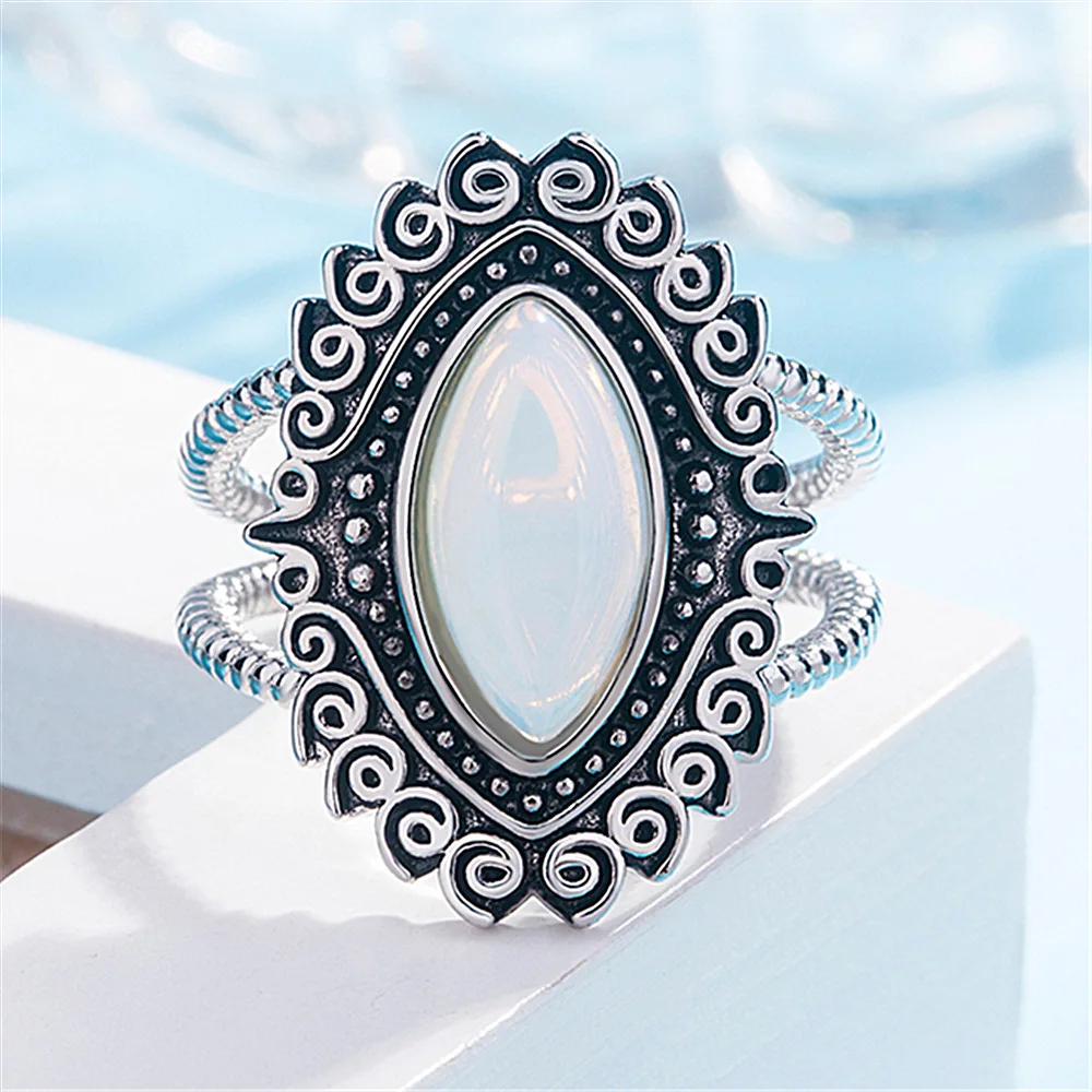 Natural Moonstones Round Oval Big Rings,Men Women's 925 Silver Plated Jewelry for Wedding Party Vintage Rings Gifts Wholesale
Natural Moonstones Round Oval Big Rings,Men Women's 925 Silver Plated Jewelry for Wedding Party Vintage Rings Gifts Wholesale