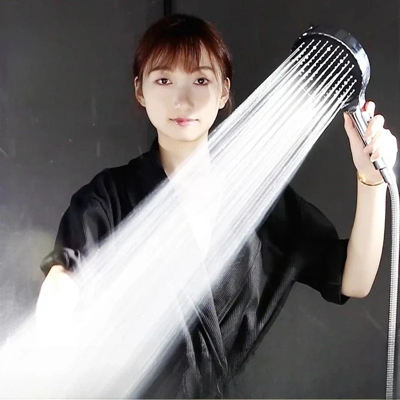 14cm Large Panel High Pressure Bathroom Shower Head with 7 Spray Modes Handheld
14cm Large Panel High Pressure Bathroom Shower Head with 7 Spray Modes Handheld