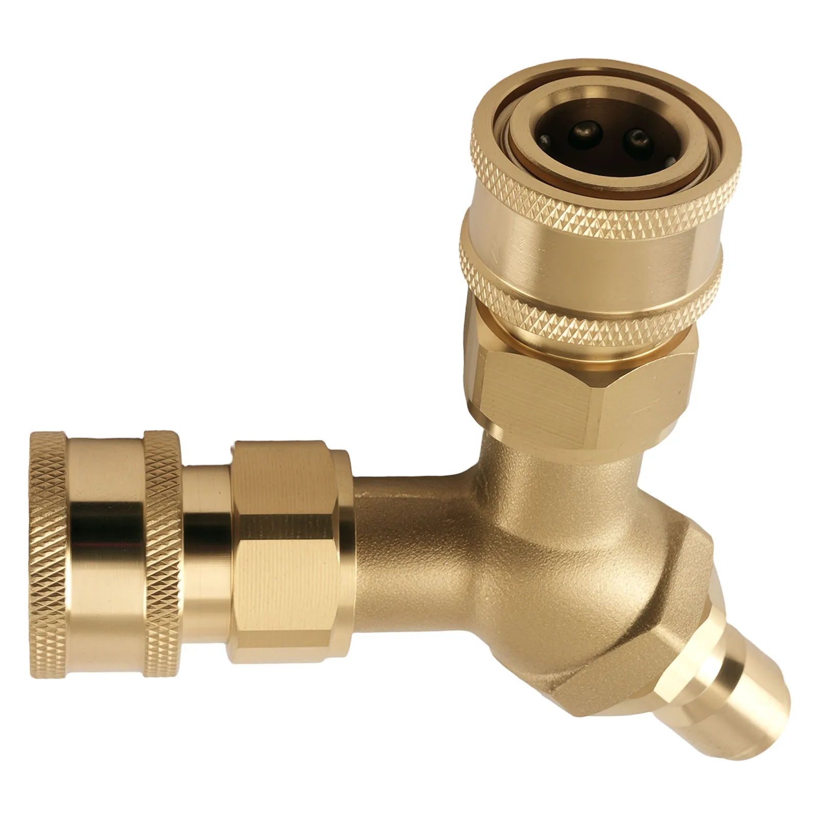 Brass 3/8'' Quick Coupler Y-Adapter for Pressure Washer Tee Dual User Splitter
Brass 3/8'' Quick Coupler Y-Adapter for Pressure Washer Tee Dual User Splitter