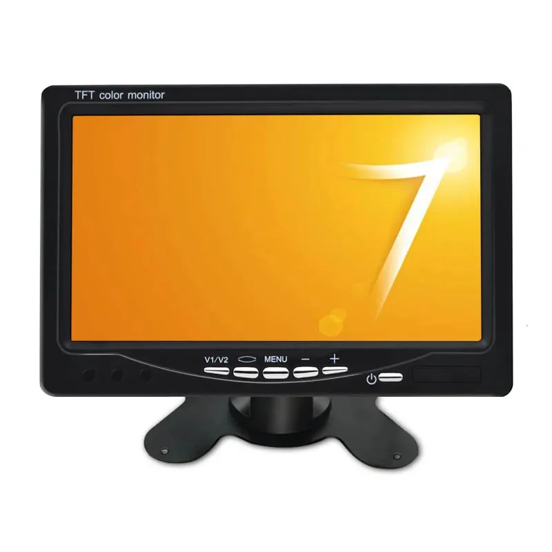 12V/24V 7 Inch Car Monitor TFT LCD 1024X600 Display Rear View Screen for Vehicle Backup Camera CCTV Home Security Surveillance
12V/24V 7 Inch Car Monitor TFT LCD 1024X600 Display Rear View Screen for Vehicle Backup Camera CCTV Home Security Surveillance