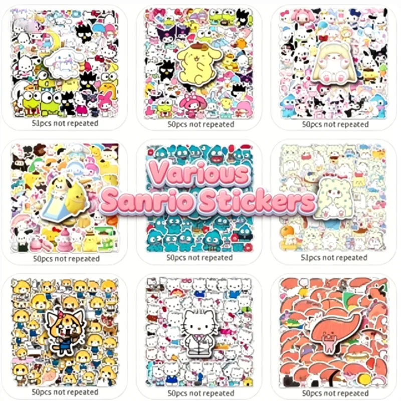 Cute Sanrio Character Stickers 50pcs Waterproof Graffiti Decal Diy Decor For Phone Case Laptop Bottle Suitcase Luggage Notebook
Cute Sanrio Character Stickers 50pcs Waterproof Graffiti Decal Diy Decor For Phone Case Laptop Bottle Suitcase Luggage Notebook