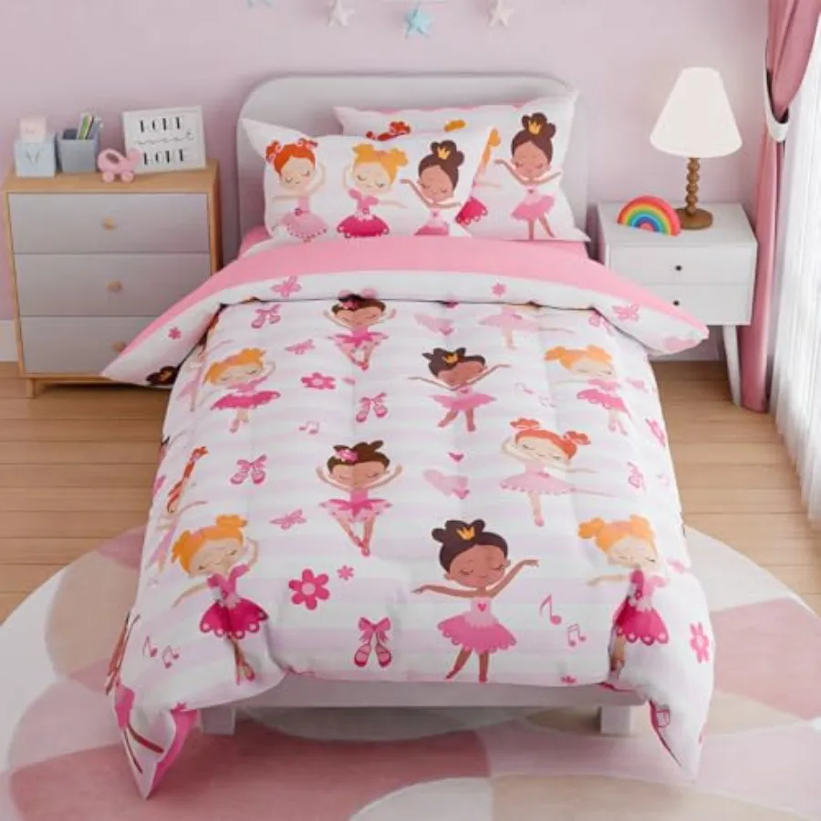 Bedding Sets for Girls Ultra Soft Microfiber Comforter Set with 3-Pieces Comforters Bed Set for Teen Tween Bedroom Decor
Bedding Sets for Girls Ultra Soft Microfiber Comforter Set with 3-Pieces Comforters Bed Set for Teen Tween Bedroom Decor