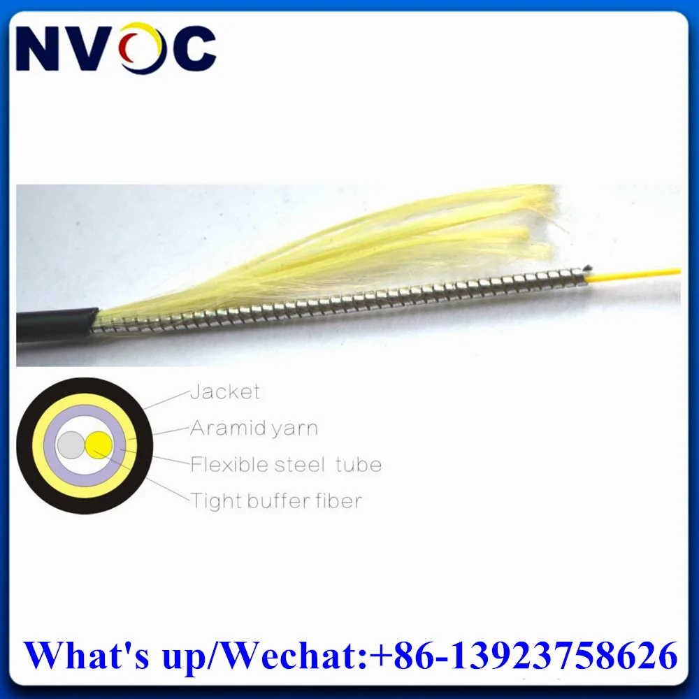 2Cores 50M Single Mode Duplex Fiber SMF 9/125 4.0mm,TPU/LSZH Black Armored Cable For ODC Round Male Optical Patch Cord Connector
2Cores 50M Single Mode Duplex Fiber SMF 9/125 4.0mm,TPU/LSZH Black Armored Cable For ODC Round Male Optical Patch Cord Connector