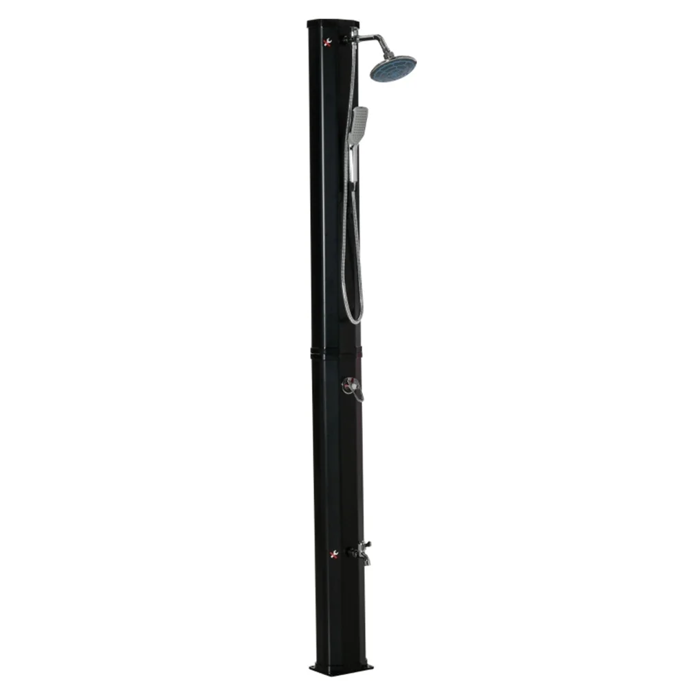 Solar heated shower
Solar heated shower