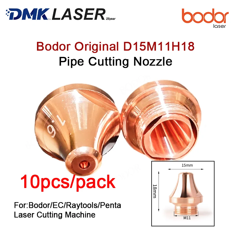 10 шт. Bodor оригинальная насадка D15 M11 H18 с длинным фокусом, режущая головка для труб, медная насадка для резака Bodor/Raytools/EC/Penta
10 шт. Bodor оригинальная насадка D15 M11 H18 с длинным фокусом, режущая головка для труб, медная насадка для резака Bodor/Raytools/EC/Penta