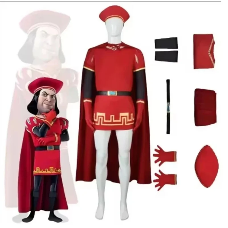 Anime Cosplay Costume Lord Farquaad Green Monster Carnival Uniform Halloween Role Playing Holiday Party Costumes Man Game
Anime Cosplay Costume Lord Farquaad Green Monster Carnival Uniform Halloween Role Playing Holiday Party Costumes Man Game