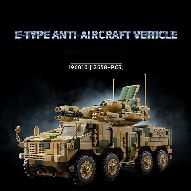 96010 Close Combat Anti-Aircraft Vehicle Building Blocks Set, Military Toy, Ornament Model Assembly Toy, Birthday Gift
96010 Close Combat Anti-Aircraft Vehicle Building Blocks Set, Military Toy, Ornament Model Assembly Toy, Birthday Gift