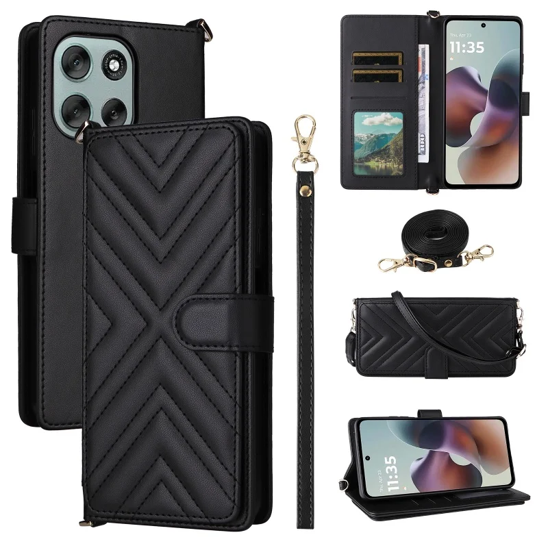 For Motorola Moto G56 5G Crossbody Lanyard Wallet Card Solt Case For Moto G56 5G Card Holder RFID Purse Shockproof Bag Cover
For Motorola Moto G56 5G Crossbody Lanyard Wallet Card Solt Case For Moto G56 5G Card Holder RFID Purse Shockproof Bag Cover