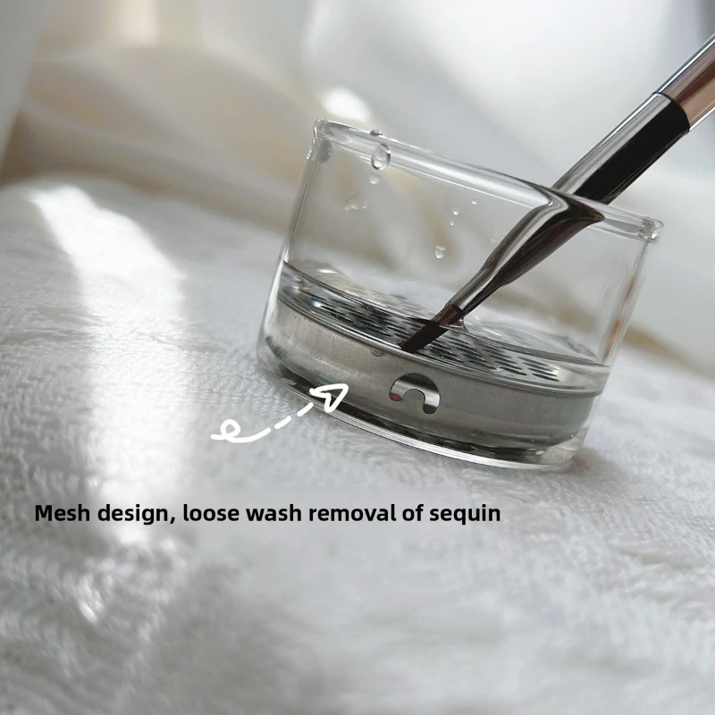 New Tech Crystal Glass Nail Wash Pen Cup Stainless Steel Mesh Filter Sequin Phototherapy Brush Tool
New Tech Crystal Glass Nail Wash Pen Cup Stainless Steel Mesh Filter Sequin Phototherapy Brush Tool