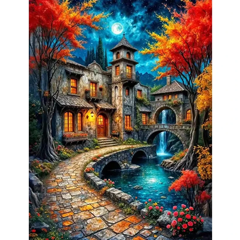 5D DIY Diamond Painting Retro Stone Road House Full Square DIY Embroidery Picture Of Rhinestones Mosaic Wall decor
5D DIY Diamond Painting Retro Stone Road House Full Square DIY Embroidery Picture Of Rhinestones Mosaic Wall decor