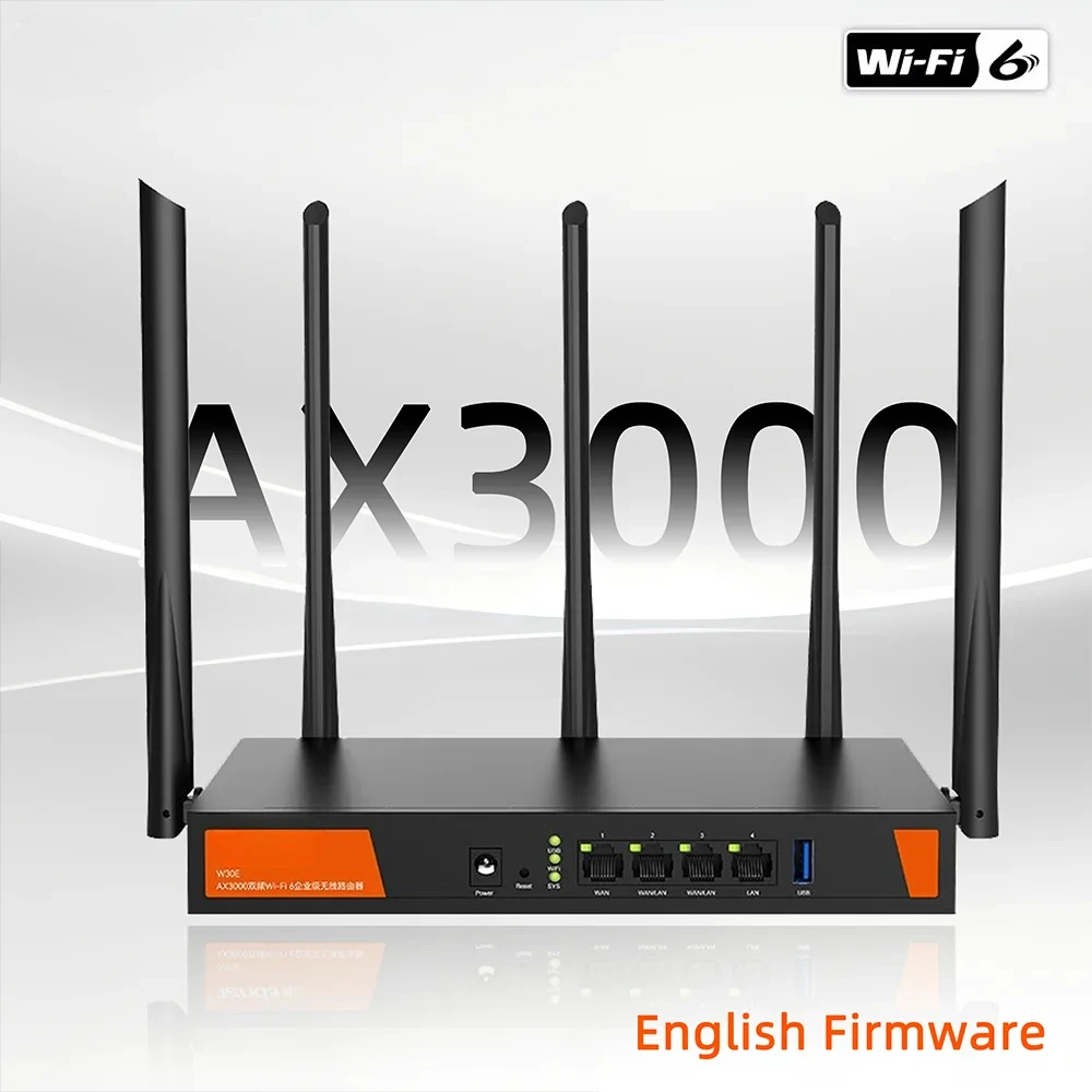 W30E AX3000 Wireless Enterprise Wifi6 Router 5G for Office Internet Hotspot Café Large House Upto 80 Wi-Fi /200 Cable User
W30E AX3000 Wireless Enterprise Wifi6 Router 5G for Office Internet Hotspot Café Large House Upto 80 Wi-Fi /200 Cable User