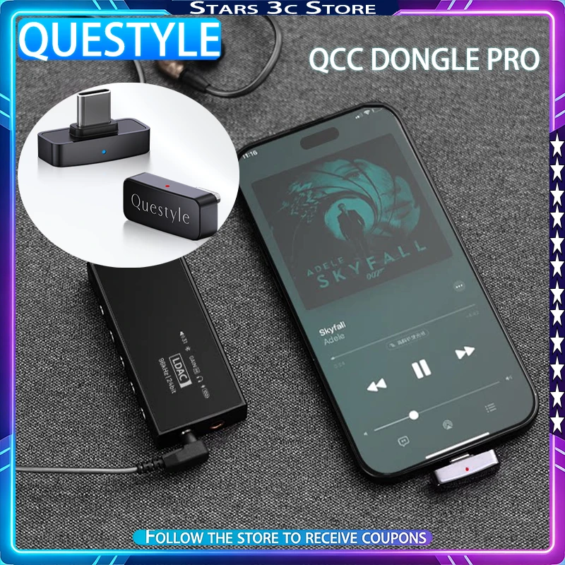 Беспроводной Bluetooth-адаптер QUESTYLE QCC Dongle Pro с поддержкой LDAC, Hi-Fi Bluetooth-передатчик, высококачественный аксессуар для музыкальных плееров
Беспроводной Bluetooth-адаптер QUESTYLE QCC Dongle Pro с поддержкой LDAC, Hi-Fi Bluetooth-передатчик, высококачественный аксессуар для музыкальных плееров