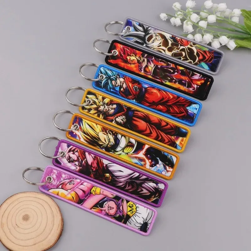 Kawaii Dragon Ball Cartoon Weaving Art Keychains Embroidered Anime Key Tags Unique Manga Key Ring Holder Car Key Fob Gift
Kawaii Dragon Ball Cartoon Weaving Art Keychains Embroidered Anime Key Tags Unique Manga Key Ring Holder Car Key Fob Gift