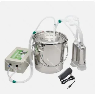 Milking Machine 5L Automatic Pulse Milking Farm Cow Goat Sheep Vacuum Pump Bucket Farm Breeding Equipment Intensity Adjustment.
Milking Machine 5L Automatic Pulse Milking Farm Cow Goat Sheep Vacuum Pump Bucket Farm Breeding Equipment Intensity Adjustment.