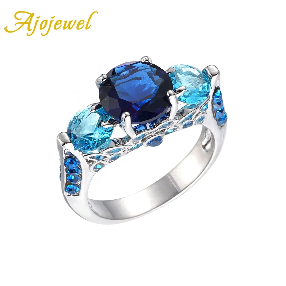 Ajojewel 3 Pcs Round Blue Zirconia Ladies Rings Micro Pave CZ Jewelry Accessories Gifts For Women
Ajojewel 3 Pcs Round Blue Zirconia Ladies Rings Micro Pave CZ Jewelry Accessories Gifts For Women