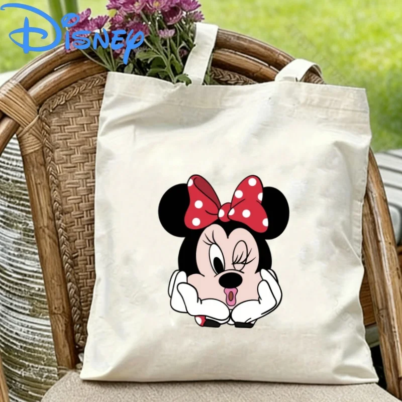 1pc Disney Minnie Mouse Winking Face with Polka Dot Bow Print Double-Sided Canvas Shoulder Bag Eco Handbag
1pc Disney Minnie Mouse Winking Face with Polka Dot Bow Print Double-Sided Canvas Shoulder Bag Eco Handbag