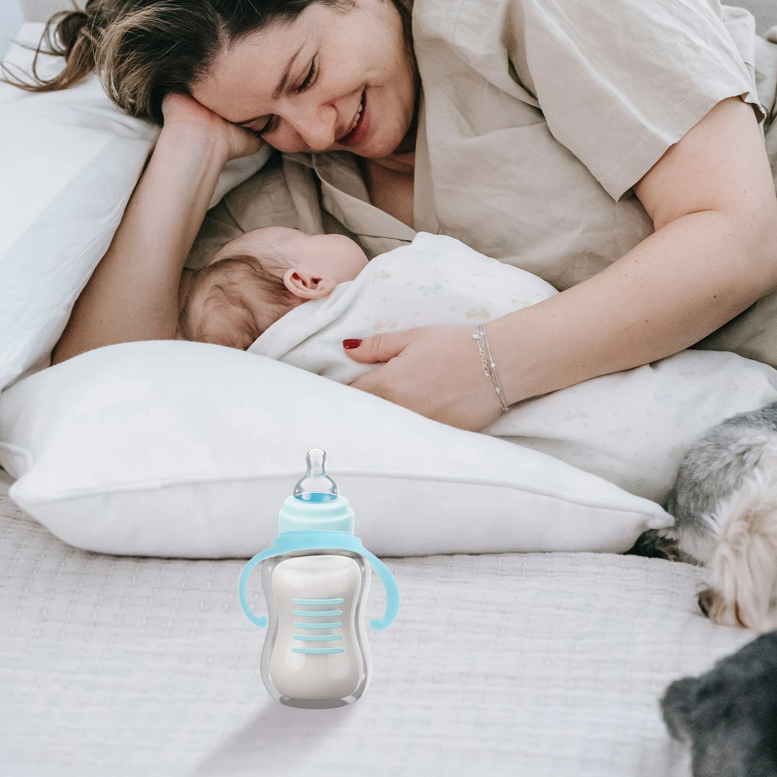 5pcs Ergonomic Baby Bottle Handles Wide Neck Non-Slip Plastic Grips Safe Pp Material Easy Install For Toddlers Daycare Travel 
5pcs Ergonomic Baby Bottle Handles Wide Neck Non-Slip Plastic Grips Safe Pp Material Easy Install For Toddlers Daycare Travel