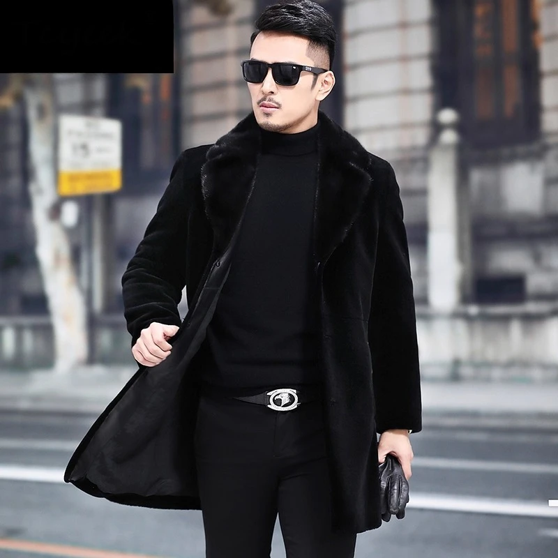 Tcyeek Куртка из натуральной шерсти Мужская зимняя одежда Пальто из овечьей овчины Теплый норковый воротник Мужские пальто средней длины 2025 Пальто Зимнее
Tcyeek Куртка из натуральной шерсти Мужская зимняя одежда Пальто из овечьей овчины Теплый норковый воротник Мужские пальто средней длины 2025 Пальто Зимнее