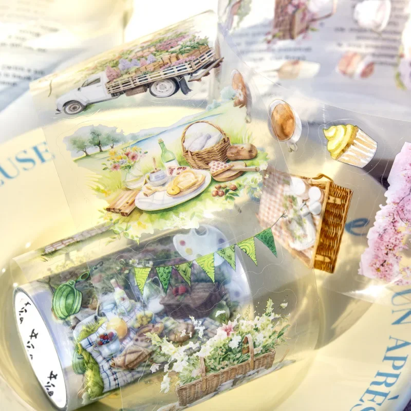 1Roll PET Tape Holiday Outing Time Series Picnic Material Romantic Bathing In The Sun Background Adhesives Scrapbook 60mm*2m
1Roll PET Tape Holiday Outing Time Series Picnic Material Romantic Bathing In The Sun Background Adhesives Scrapbook 60mm*2m