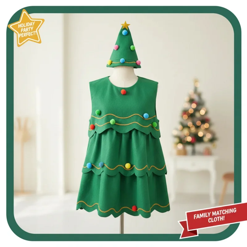 ▶❤Women's Christmas Tree Cosplay Dress Holiday Party Costume Santa Rudolph Family Matching Outfit Gift❤◀
▶❤Women's Christmas Tree Cosplay Dress Holiday Party Costume Santa Rudolph Family Matching Outfit Gift❤◀