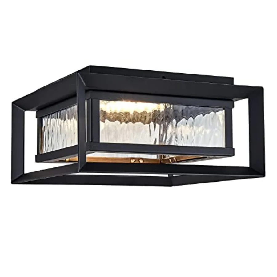 Hartbrook Outdoor Integrated LED Ceiling Light with Clear Glass for Porch Entryway Patio Matte Black 589234-BLK
Hartbrook Outdoor Integrated LED Ceiling Light with Clear Glass for Porch Entryway Patio Matte Black 589234-BLK