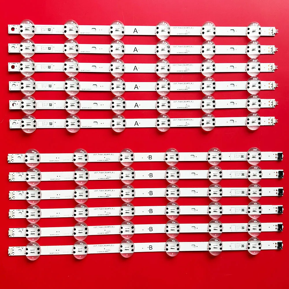 12 шт. светодиодная лента для подсветки для LG 82UM75 82UM8070 82UM7600PLB 82UM8070PUA 82UN8570PUC 82UM7500PTA Trident 82UM75_A B AGF 30027301
12 шт. светодиодная лента для подсветки для LG 82UM75 82UM8070 82UM7600PLB 82UM8070PUA 82UN8570PUC 82UM7500PTA Trident 82UM75_A B AGF 30027301