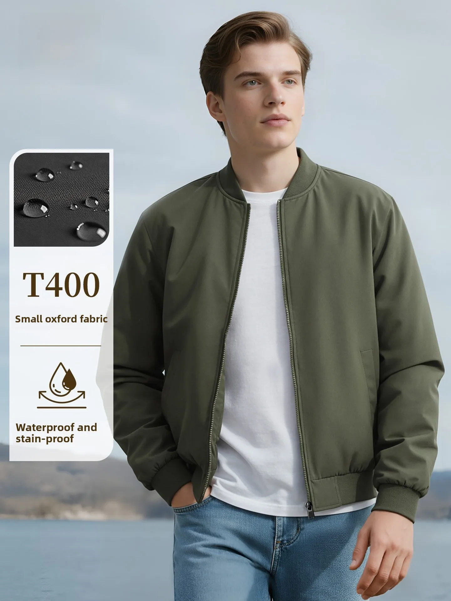 Pierre Cardin Men's American Workwear Jaet Windproof Waterproof Baseball Collar Coat Casual Sle Thiened Polyester Fiber
Pierre Cardin Men's American Workwear Jaet Windproof Waterproof Baseball Collar Coat Casual Sle Thiened Polyester Fiber