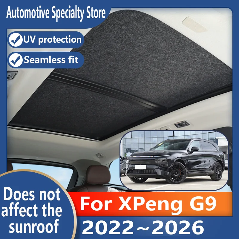 For XPeng G9 2022~2026 Car Panoramic Sunroof Insulation Roof Visor Electrostatic Adsorption Suede Fabric Sun Protection Anti-U
For XPeng G9 2022~2026 Car Panoramic Sunroof Insulation Roof Visor Electrostatic Adsorption Suede Fabric Sun Protection Anti-U