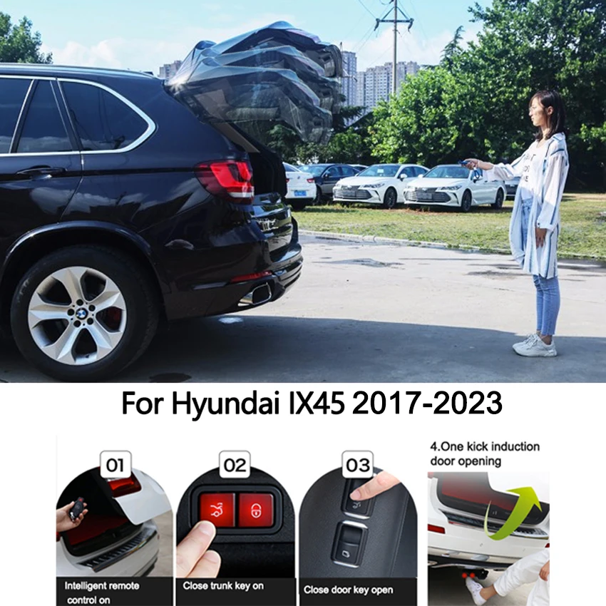 Электрическая задняя дверь для Hyundai IX45 2017-2023, подъемник багажника с электроприводом, интеллектуальная задняя дверь автомобиля
Электрическая задняя дверь для Hyundai IX45 2017-2023, подъемник багажника с электроприводом, интеллектуальная задняя дверь автомобиля